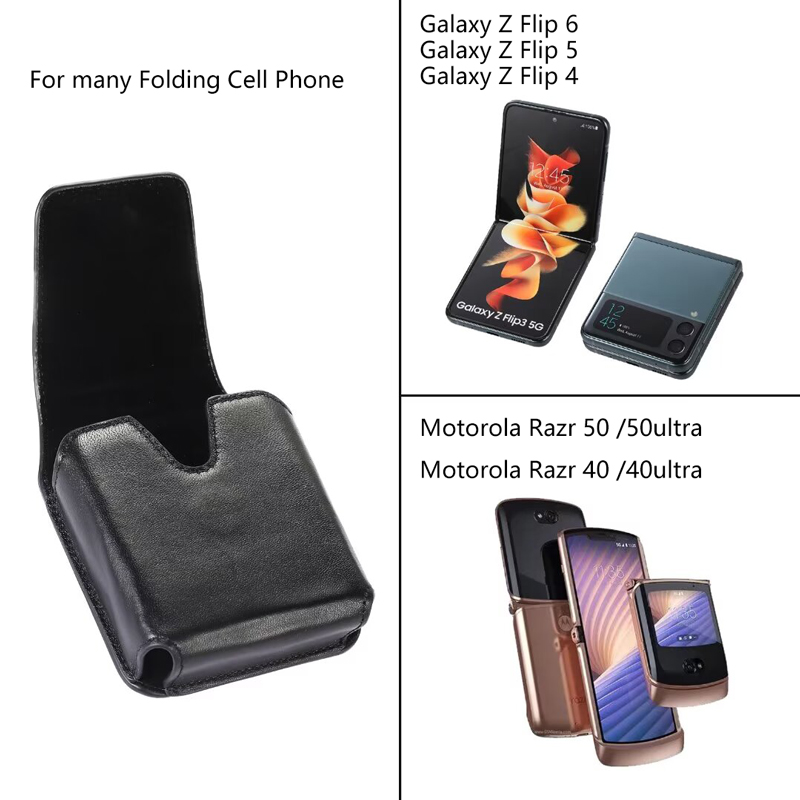Motorola Tablet Accessories - เคสหนังแท้สำหรับ Samsung Galaxy Z Flip 7