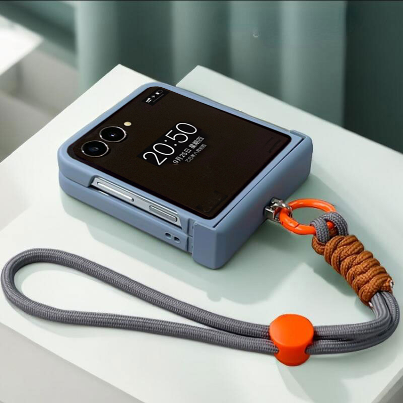Motorola Tablet Accessories - เคสกันหลุดพร้อมสายคล้อง สำหรับ Samsung Galaxy Z Flip