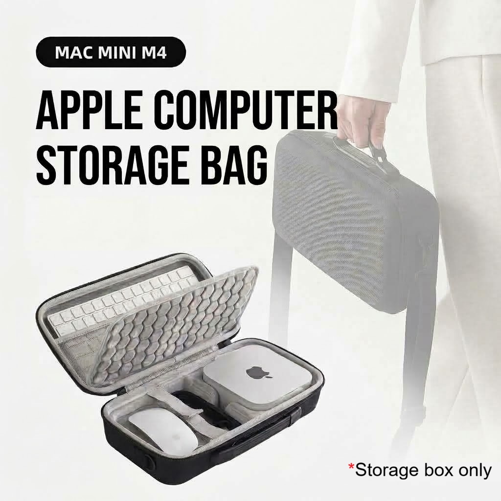 Iphone Tablet Accessories - กล่องแข็งสำหรับ Mac Mini M4 M2 กระเป๋าเก็บของแบบพกพา