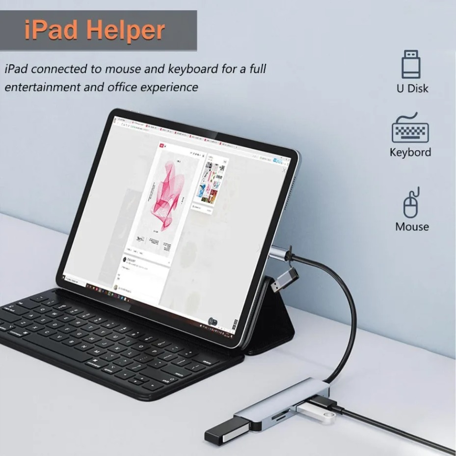 ฮับ USB-C 5/7/8 พอร์ต พร้อมช่อ - Microsd Card Tablet บทวิจารณ์และราคา
