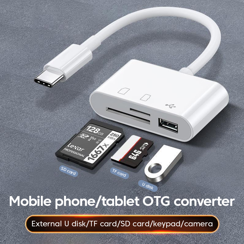 3in-1 Type-C Card Reader OTG S - Microsd Card Tablet บทวิจารณ์และราคา