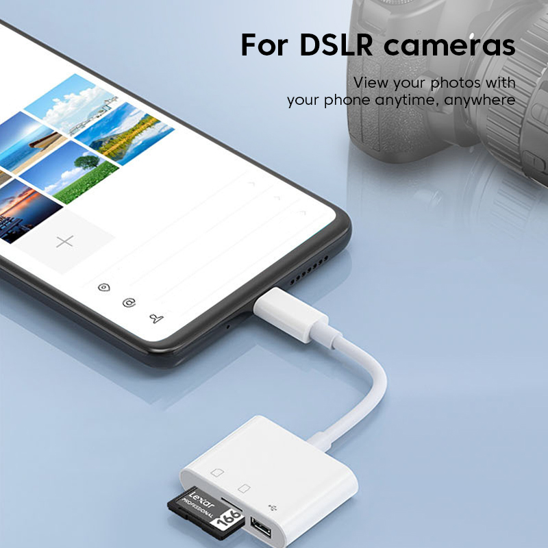 3in-1 Type-C Card Reader OTG S - Microsd Card Tablet บทวิจารณ์และราคา