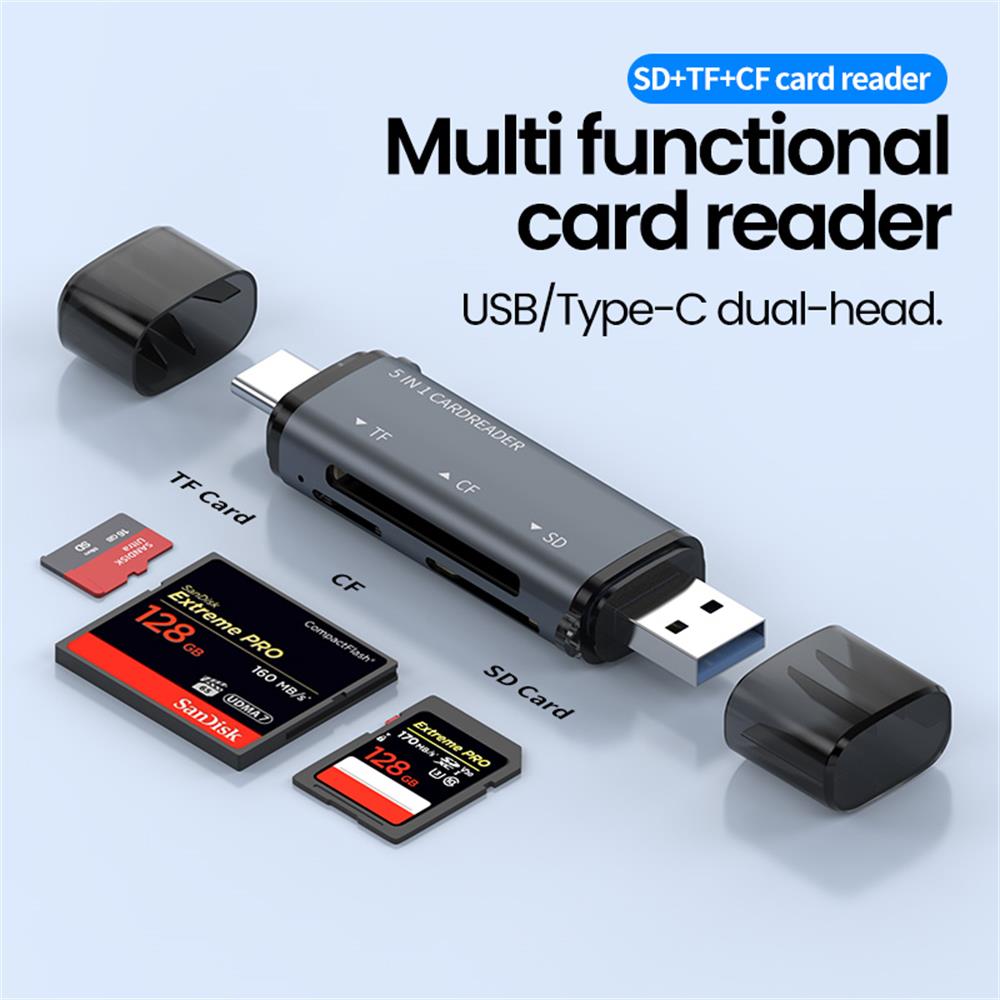 5 IN 1 USB Card Reader ประเภท  - Microsd Card Tablet บทวิจารณ์และราคา