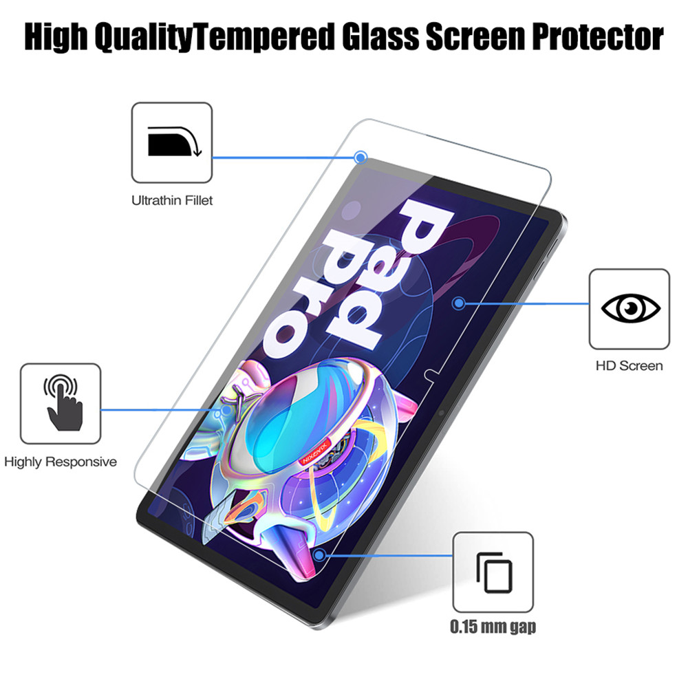 แผ่นกระจกนิรภัย2ชิ้นสำหรับ Len - Lenovo Tablet M10 Accessories บทวิจารณ์และราคา